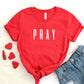 Pray Christian T-shirts Fashion Clothing Women's T-shirt Tops