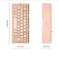 Mini Foldable Wireless Bluetooth Keyboard Support 3 Devices with Stand Rechargeable Keyboard for Phone Tablet 