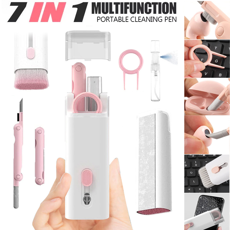 Multifunctional Bluetooth Headset Cleaning Pen Set Keyboard Cleaning Tools Keycap Extractor Kit