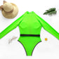 Maillots de bain sexy fluorescents pour femmes