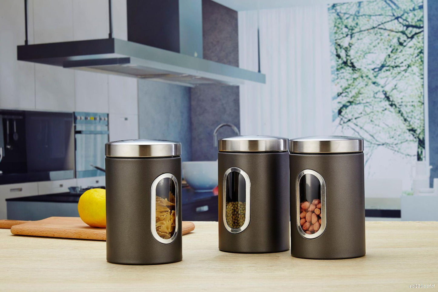 Kitchen storage boxes, tin cans