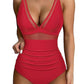 Women's High Waisted One Piece Swimsuit