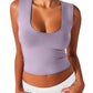 Women's Slim Fit Sleeveless U-Neck Tank Top