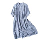 Korean Style Double Layer Cotton Yarn Retro Dress for Women