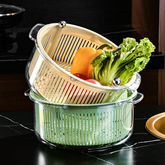 Drain basket Manual tumble dryer Kitchen Manual salad spinner