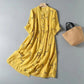 Korean Style Double Layer Cotton Yarn Retro Dress for Women