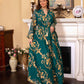 Arab Dubai Embroidered Mesh Dress European Muslim Party Dinner Fashion