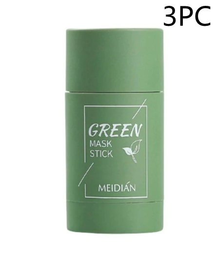 Green Tea Cleansing Mask Clay Stick Oil Control Anti-Acne Whitening Seaweed Mask Car Skin